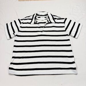 H&M Black and White Striped Shirt